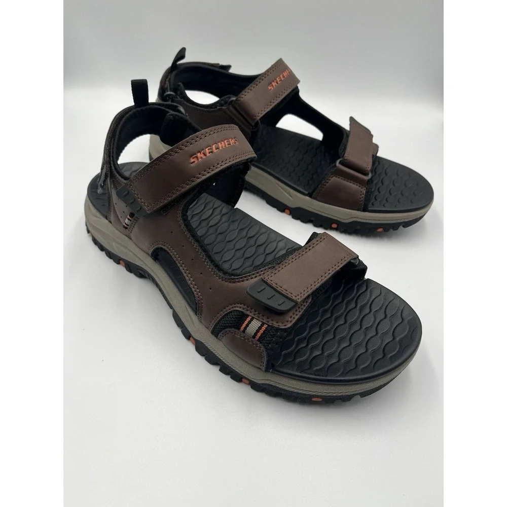 Skechers 205139 BRBK Prewitt Sandals Mens 13 Brown Trail Hiking Comfort
